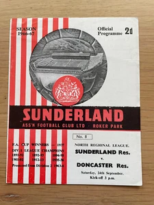 Sunderland Reserves v Doncaster Reserves 1966/67 - 24 Sept 1966 **NO WRITING** - Picture 1 of 3