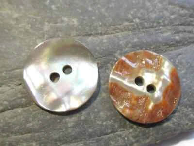 Perlmuttknopf rund 20 mm lila weiß blau grün Knöpfe Nähen Stricken Handarbeit - Bild 1 von 4