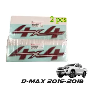Sticker Logo Emblem Red Side "4X4" For ISUZU D-max Dmax 2016-2019 Genuine parts - Picture 1 of 5