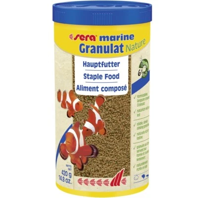 1 Liter sera marine Granulat Nature Granulatfutter - Meerwasserfische - 1000 ml