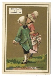 Quels sont les gens - Chromo Chocolat de la Cie Française - Trade card - Picture 1 of 2