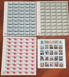 Four Civil War-themed Full Sheets of US Stamps - Unused  Price reduced 2/18