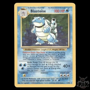 Blastoise Holo #2/102 Base Set MP/Moderatly Played Pokemon 1999 - Picture 1 of 2