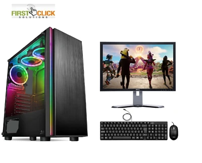 FCS ULTRA FAST Core i7 Gaming Computer PC 1TB HDD 16GB RAM 2GB GT730 Windows 11 - Image 1 of 4