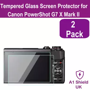 2XGlass Screen Protector for Canon PowerShot G7 X Mark II Clear Glass Protection - Picture 1 of 4