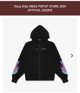 Stray Kids ZIP UP HOODIE Produced by Bang Chan XMAS POPUP STORE 2024 JAPAN NEW - Picture 1 of 8