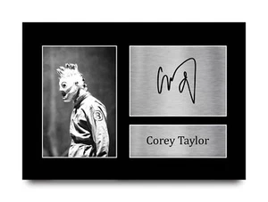 Corey Taylor signiert A4 gerahmt gedruckt Autogramm Slipknot Musik Druck Geschenk - Bild 1 von 24