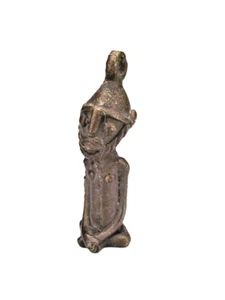 Feine Akan Ashanti Afrika Kunst Bronze Figur Bronzefigur Anhänger Pendant - Bild 1 von 1