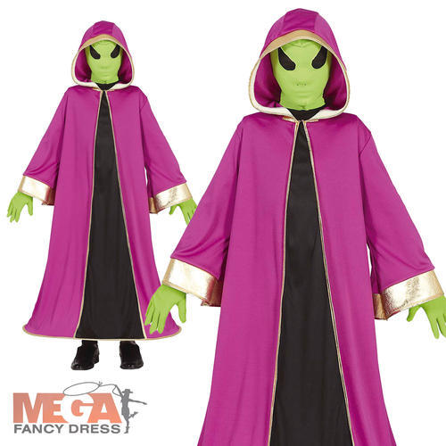 Costume Halloween Bambino Supereroe Extraterrestre Cattivo, Taglia 5-6 Anni (110-115cm) - Foto 5