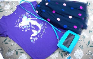 SO & Cat & Jack Shirt & Skirt Set Size 10/12 - Picture 1 of 13