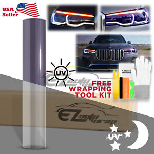 Paint Protection PPF UV Clear To Smoke Purple Headlight Taillight Fog Tint Film