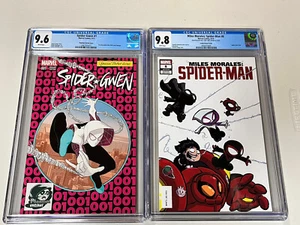 Miles Morales Spider-Man #8 9.8 Variante Joven Spider Gwen #1 Variante Fantasma 9.6 - Imagen 1 de 6