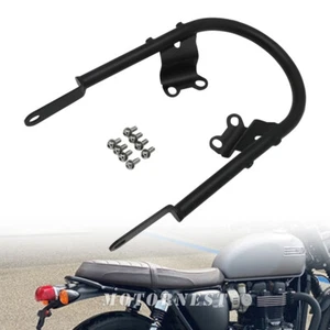 Rear Seat Armrest Hand Grab Rail Bar Rack Mount For Triumph Bonneville T100 T120 - Picture 1 of 11