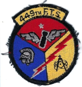 PATCH USAF 449TH FTS FLYING TRAINING SQ MATHER AFB JT9 - Picture 1 of 1