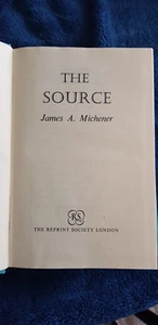 THE SOURCE HARDBACK 1966 JAMES A MICHENER ,REPRINT SOCIETY (01) - Picture 1 of 5