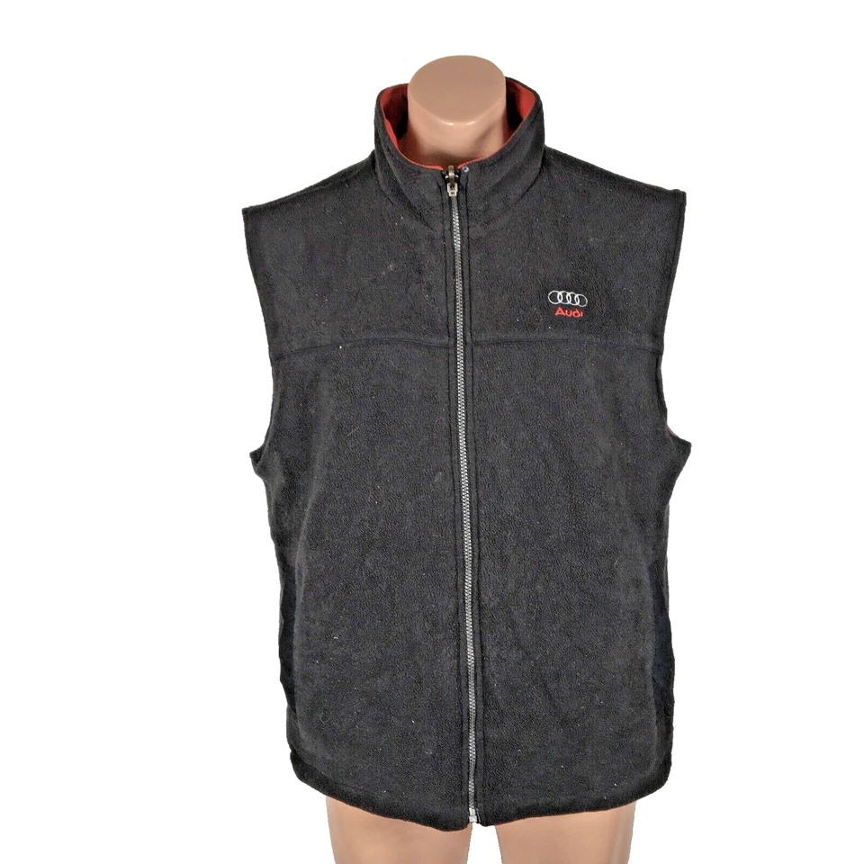 Stormtech Audi Cars Fleece Nylon Reversible Red & Black Water Resistant Vest M - Image 1 of 4