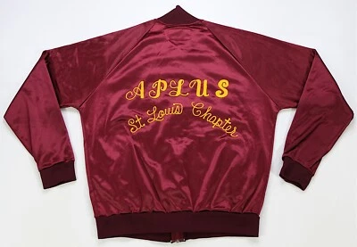 Chaqueta de satén rara de colección Ranger A-Plus Liga Postal Afroamericana años 70 80 talla L Foto 1 de 4