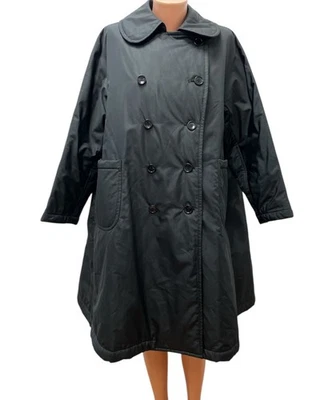 COMME DES GARCONS Talla M Chaqueta Larga Abrigo Trench coat Negro Foto 1 de 4