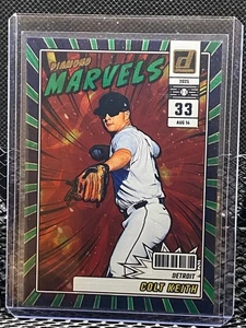 Colt Keith 2025 Donruss  Diamond Marvels Green Laser  - Tigers - Picture 1 of 2