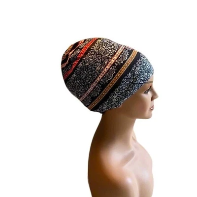 Gorra forrada para dormir con gorro de moda para mujer cubierta para el cabello envoltura para la cabeza sombrero de quimioterapia Foto 1 de 4