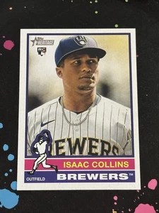 2025 Topps Heritage Isaac Collins Rookie #78 Milwaukee Brewers RC (A) - Picture 1 of 2