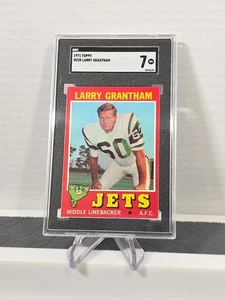 1971 Topps #228 Larry Grantham SGC 7 Football Jets AFC - Bild 1 von 2