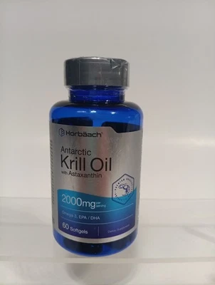 Aceite de Krill 2000mg | 60 Cápsulas Blandas | Omega 3, EPA, DHA, Astaxantina Foto 1 de 3