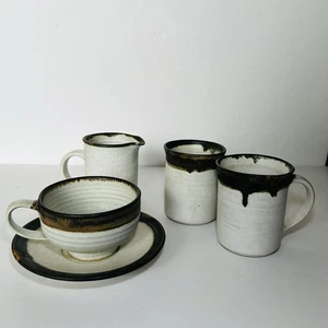 Tazas, taza, platillo y jarra de cerámica Abington Studio Pottery de colección David Lane Studio - Imagen 1 de 8