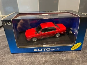 1/43 BMW M5 (E28) Autoart in Zinnober Red, in original box - Picture 1 of 8