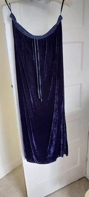 Marks and Spencer Long Maxi Skirt, Purple Crushed Velvet , size 16 - Image 1 of 4