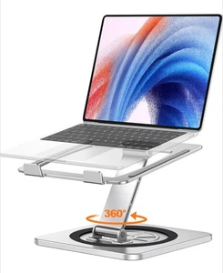 EOIWUY 360° Swivel Foldable Laptop Stand Adjustable Riser Desk MacBook 10-16" - Afbeelding 1 van 7