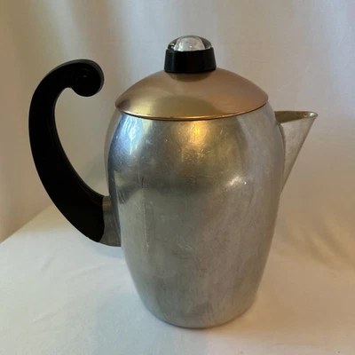 VTG Art Deco Wear-Ever Hallite Copper #3088 Percolator Coffee Maker Made in USA - Image 1 of 4