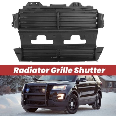 Radiator Air Shutter Control Assembly For 2013-2019 Ford Explorer Black Foto 1 de 4
