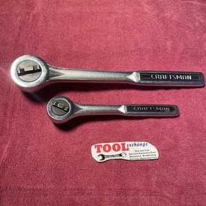 2pc CRAFTSMAN  FINE TOOTH RATCHET Set 3/8" 43781-VJ- & 1/2" 44977-VH- USA - Picture 1 of 6