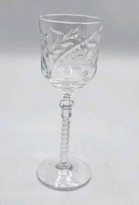 Libbey Rock Sharpe Burleigh 4⅜" Cordial Glass Del Mar - Picture 1 of 9
