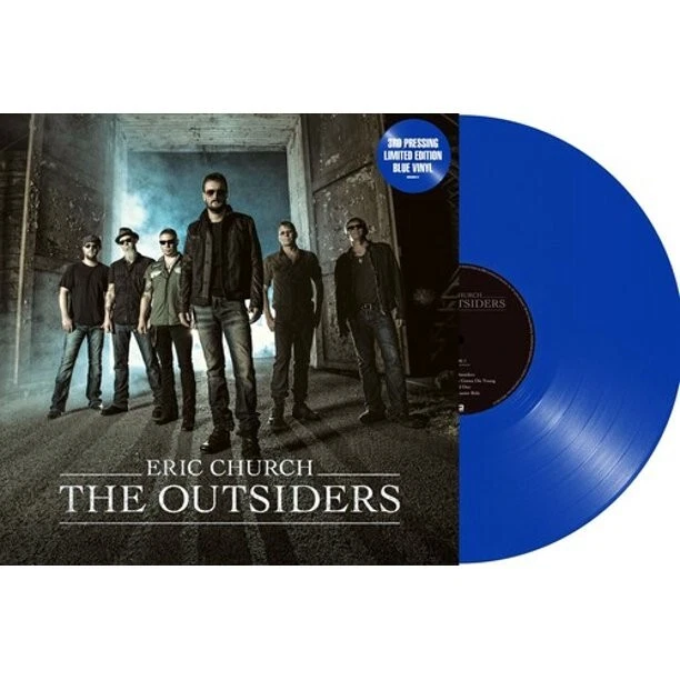 ERIC CHURCH THE OUTSIDERS VINYL! LIMITED BLUE LP! TALLADEGA LIKE A WRECKING BALL - Image 1 of 1