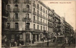 CPA AK BARCELONA Calle de Pelayo SPAIN (672960)