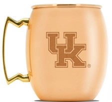 New NCAA Kentucky Wildcats Copper & Nickel Lined Moscow Mule Football Mug 24 oz