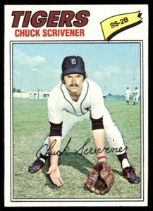 1977 Topps Chuck Scrivener #173 RC NM/NM-MT or Better Detroit Tigers