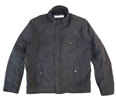 Vintage Kenneth Cole New York Mens Bomber Jacket M Gray Full Zip Military EUC - Image 1 of 4