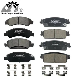 Front & Rear Ceramic Brake Pads for Avalanche Silverado Suburban GMC Sierra 1500 - Picture 1 of 3