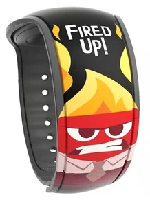 New Disney World Inside Out Anger Fired Up Black Magicband 2.0 Link It Later - Picture 1 of 6