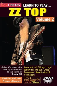 Lick Library LEARN TO PLAY Billy Gibbons ZZ TOP Texas Guitar Video Lessons 2-DVD - Picture 1 of 1