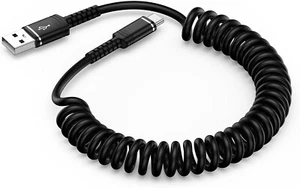 Câble USB C Enroulé Charge Rapide, Câble USB vers USB C Enroulé pour Iphone 16 Pro Ma - Photo 1 sur 7