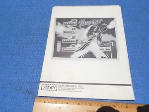 1978 Stern NUGENT pinball Maintenance and Instruction Manual - Picture 1 of 1
