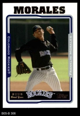 2005 Topps Update #306 Franklin Morales Rockies RC 8 - NM/MT - Image 1 of 2