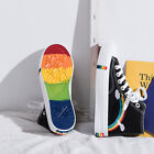 New Women's and Men's High Top Rainbow Canvas Shoes LGBT LGBT LGBT Pride Flats