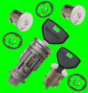 Jeep Wrangler TJ LJ 02-06 Ignition Door Rear Key Switch Lock Cylinder Set 2 Keys - Foto 1 di 2