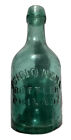 1850S 1860S Philadelphia, Pa John O'neill Mineral Water Bottle Teal Green Pontil