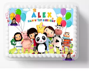 ABC Kids Preschoolers Image Edible Cake Cupcake Topper Frosting Sheet DIY Cakes - Picture 1 of 2